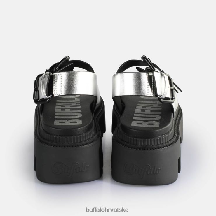 srebro Buffalo sandale flora na platformu veganske |sandale TDD6T108